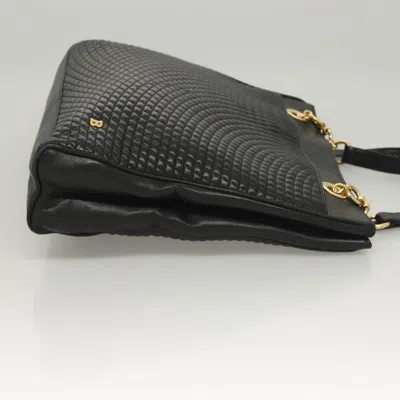 Pre-owned Bally Quilted Black Leather Tote Bag ()