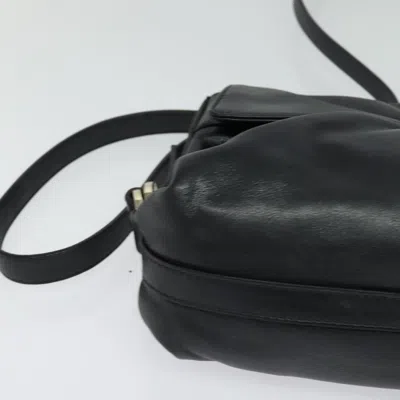 Pre-owned Bulgari Chandra Black Leather Shoulder Bag ()