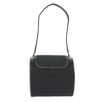 Pre-owned Bulgari Logo Mania Black Canvas Shoulder Bag ()