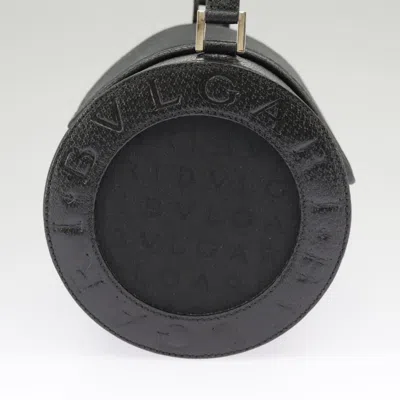 Pre-owned Bulgari Logo Mania Black Canvas Shoulder Bag ()
