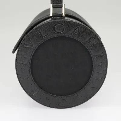 Pre-owned Bulgari Logo Mania Black Canvas Shoulder Bag ()