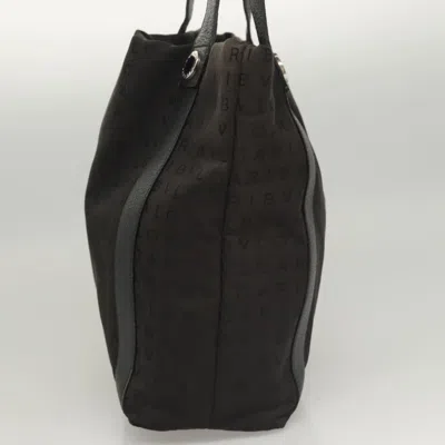 Pre-owned Bulgari Logo Mania Black Nylon Shoulder Bag ()