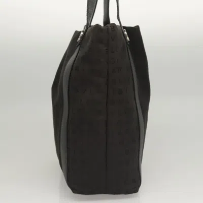 Pre-owned Bulgari Logo Mania Black Nylon Shoulder Bag ()