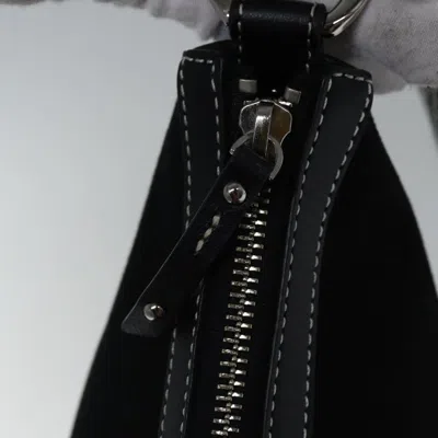 Pre-owned Burberry Blue Label Black Canvas Shoulder Bag ()