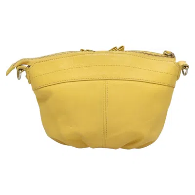 Pre-owned Burberry Blue Label Yellow Leather Shoulder Bag ()