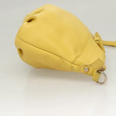 Pre-owned Burberry Blue Label Yellow Leather Shoulder Bag ()