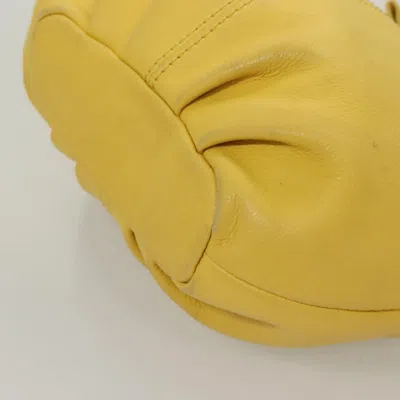 Pre-owned Burberry Blue Label Yellow Leather Shoulder Bag ()