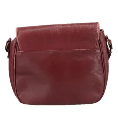 Pre-owned Burberry Burgundy Leather Shoulder Bag ()
