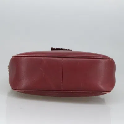 Pre-owned Burberry Burgundy Leather Shoulder Bag ()