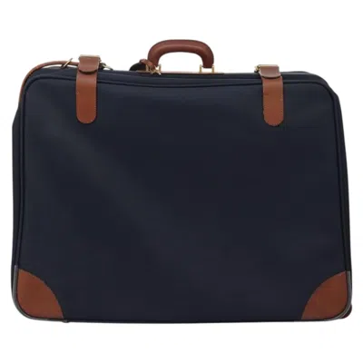 Pre-owned Burberry Navy Canvas Travel Bag ()