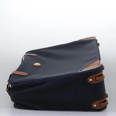 Pre-owned Burberry Navy Canvas Travel Bag ()