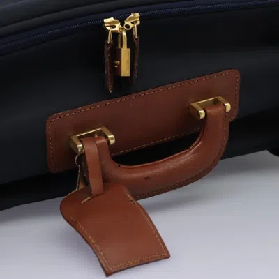 Pre-owned Burberry Navy Canvas Travel Bag ()