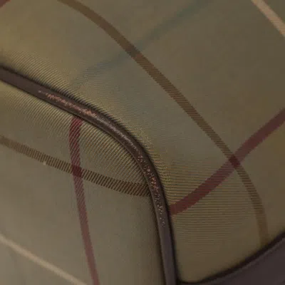 Pre-owned Burberry Nova Check Beige Canvas Shoulder Bag ()