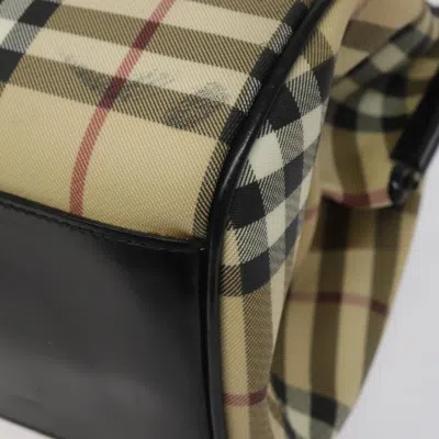 Pre-owned Burberry Nova Check Beige Canvas Shoulder Bag ()
