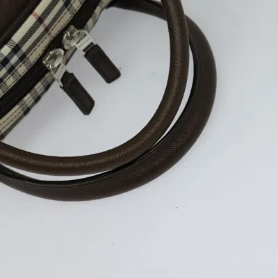 Pre-owned Burberry Nova Check Beige Canvas Tote Bag ()