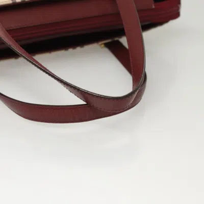 Pre-owned Burberry Nova Check Beige Canvas Tote Bag ()
