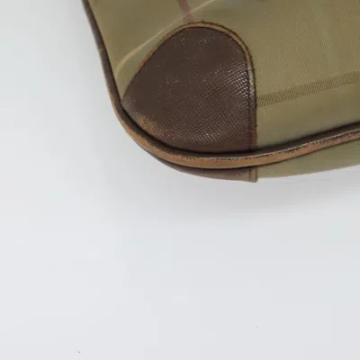 Pre-owned Burberry Nova Check Tote Khaki Canvas Tote Bag ()