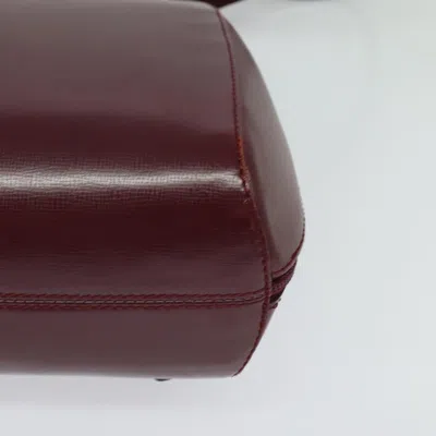 Pre-owned Cartier Must Line Burgundy Leather Backpack Bag ()