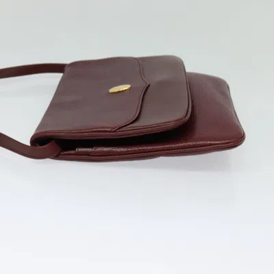 Pre-owned Cartier Must Line Burgundy Leather Shoulder Bag ()