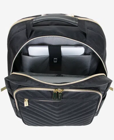 Kenneth Cole Chelsea 15.6-inch Chevron Quilted Computer Backpack In Green