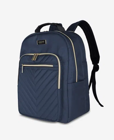 Kenneth Cole Chelsea 15.6-inch Chevron Quilted Computer Backpack In Green