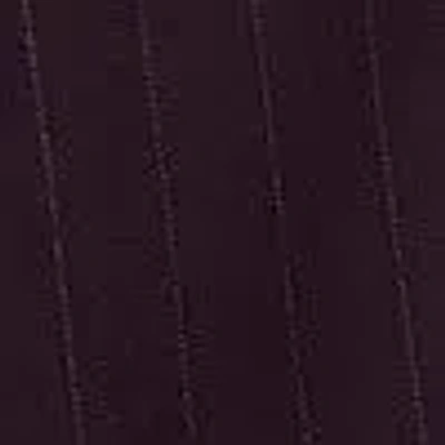 Kenneth Cole Pinstripe Double Breasted Cropped Jacket In Purple