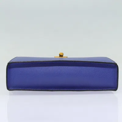 Pre-owned Celine Céline - Blue Leather Shoulder Bag ()