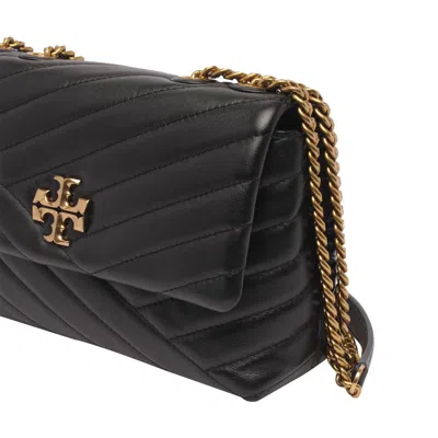 Tory Burch Kira Chevron Leather Convertible Shoulder Bag In Black
