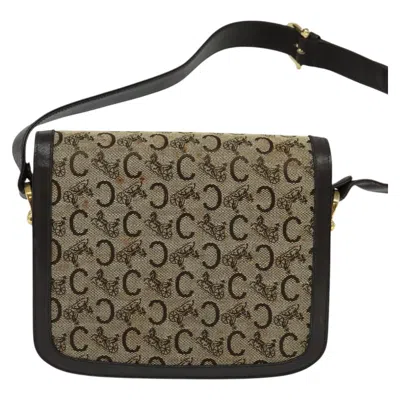Pre-owned Celine Céline Horse Carriage Brown Canvas Shoulder Bag ()