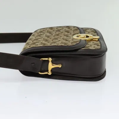 Pre-owned Celine Céline Horse Carriage Brown Canvas Shoulder Bag ()
