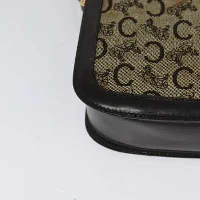 Pre-owned Celine Céline Horse Carriage Brown Canvas Shoulder Bag ()