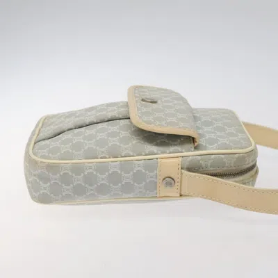 Pre-owned Celine Céline Macadam Blue Canvas Shoulder Bag ()