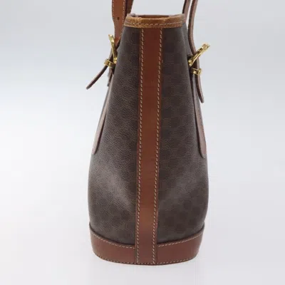 Pre-owned Celine Céline Macadam Brown Canvas Tote Bag ()