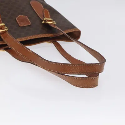 Pre-owned Celine Céline Macadam Brown Canvas Tote Bag ()