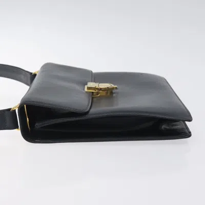 Pre-owned Celine Céline Navy Leather Shoulder Bag ()