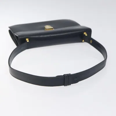 Pre-owned Celine Céline Navy Leather Shoulder Bag ()