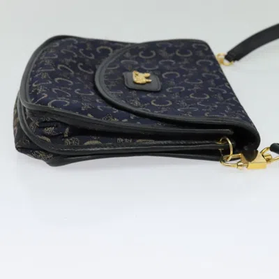 Pre-owned Celine Céline Sulky Navy Canvas Shoulder Bag ()