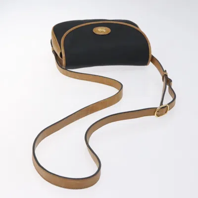 Pre-owned Celine Céline Triomphe Black Canvas Shoulder Bag ()