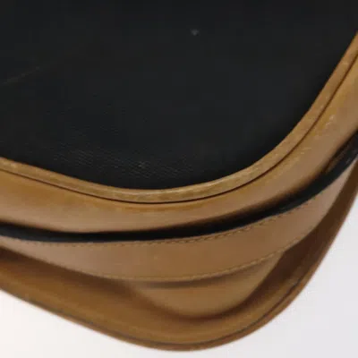 Pre-owned Celine Céline Triomphe Black Canvas Shoulder Bag ()