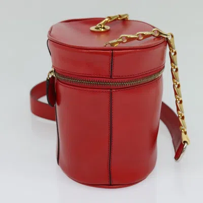 Pre-owned Celine Céline Vanity Red Leather Shoulder Bag ()