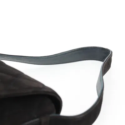 Pre-owned Chanel Flap Bag Black Suede Shoulder Bag ()