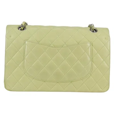 Pre-owned Chanel Timeless/classique Green Leather Shoulder Bag ()