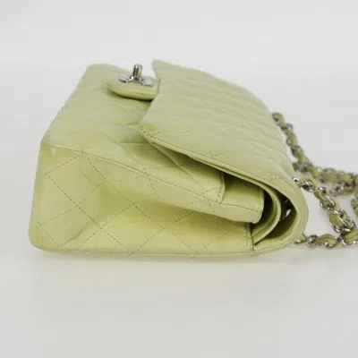 Pre-owned Chanel Timeless/classique Green Leather Shoulder Bag ()