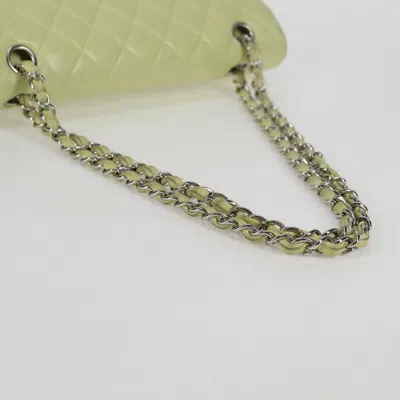 Pre-owned Chanel Timeless/classique Green Leather Shoulder Bag ()