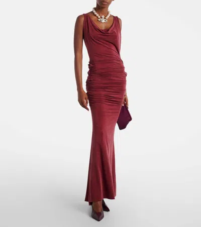 Vivienne Westwood Red Liz Jersey Maxi Dress In Red