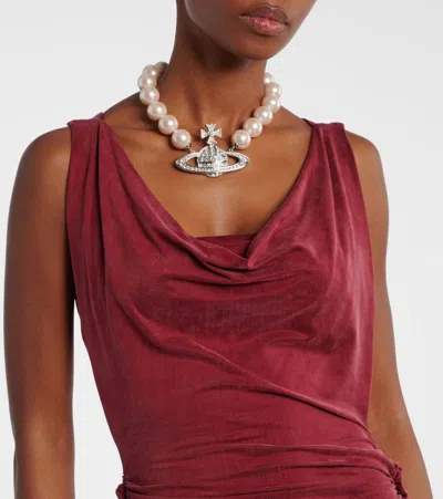 Vivienne Westwood Red Liz Jersey Maxi Dress In Red