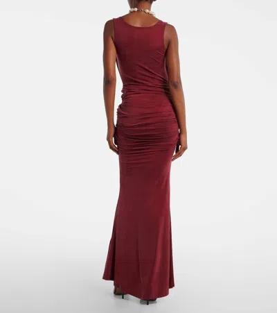 Vivienne Westwood Red Liz Jersey Maxi Dress In Red