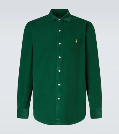 Polo Ralph Lauren Cotton Corduroy Shirt In Green
