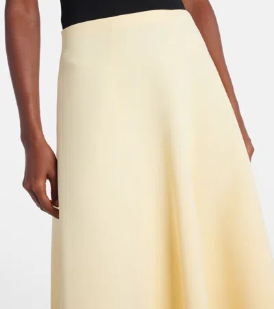 Jacquemus Triangle Midi Skirt In Yellow