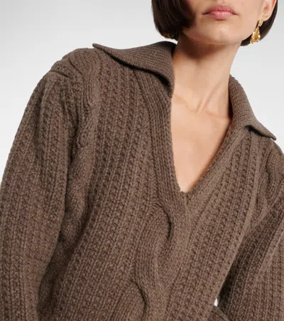 Magda Butrym Cashmere Sweater In Brown